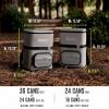 imageNinja  Backpack Cooler  FrostVault Go Can Soft Cooler  Leakproof Zipper with Built in Can Opener 2 Ice Packs ampamp Dry Storage Drawer  for Hiking Camping ampamp More  2436 CanBeige