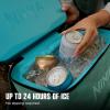 imageNinja  Backpack Cooler  FrostVault Go Can Soft Cooler  Leakproof Zipper with Built in Can Opener 2 Ice Packs ampamp Dry Storage Drawer  for Hiking Camping ampamp More  2436 CanAqua