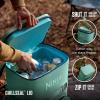 imageNinja  Backpack Cooler  FrostVault Go Can Soft Cooler  Leakproof Zipper with Built in Can Opener 2 Ice Packs ampamp Dry Storage Drawer  for Hiking Camping ampamp More  2436 CanAqua