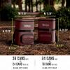 imageNinja  Backpack Cooler  FrostVault Go Can Soft Cooler  Leakproof Zipper with Built in Can Opener 2 Ice Packs ampamp Dry Storage Drawer  for Hiking Camping ampamp More  2436 CanCanyon Red
