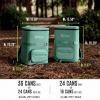 imageNinja  Backpack Cooler  FrostVault Go Can Soft Cooler  Leakproof Zipper with Built in Can Opener 2 Ice Packs ampamp Dry Storage Drawer  for Hiking Camping ampamp More  2436 CanAqua