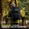 imageNinja  Backpack Cooler  FrostVault Go Can Soft Cooler  Leakproof Zipper with Built in Can Opener 2 Ice Packs ampamp Dry Storage Drawer  for Hiking Camping ampamp More  2436 CanDark Grey