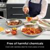imageNinja EverClad Stainless Steel Cookware 7 Piece Pots ampamp Pans Set Cookware Set All Stovetops ampamp Induction Oven Safe to 600F TriPly CommercialGrade C9900712  Piece Set