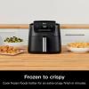 imageNinja Air Fryer Pro 3in1 with 5 QT Capacity Air Fry Reheat Dehydrate Air Crisp Technology with 400F for hot 120 Volts Nonstick Basket ampamp Crisper Plate Black AF140 Renewed