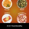 imageNinja Air Fryer Pro 4in1 with 5 QT Capacity Air Fry Roast Reheat Dehydrate Air Crisp Technology with 400F crispy results in just minutes Nonstick Basket ampamp Crisper Plate Grey AF141 RenewedBlack
