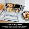 imageNinja Countertop Oven Double Stack XL ampamp Air Fryer with Pro Cook System 12in1 Flexdoor FlavorSeal SMART FINISH with DualZone Technology Air Fryer Bake Broil Reheat Stainless Steel DCT651 Renewed