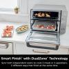 imageNinja Countertop Oven Double Stack XL ampamp Air Fryer with Pro Cook System 12in1 Flexdoor FlavorSeal SMART FINISH with DualZone Technology Air Fryer Bake Broil Reheat Stainless Steel DCT651 Renewed