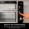 imageNinja DCT401 12in1 Double Oven with FlexDoor FlavorSeal ampamp Smart Finish Rapid Top Convection and Air Fry Bottom Bake Roast Toast Air Fry Pizza and More Stainless Steel RenewedCinnamon