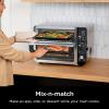 imageNinja DCT401 12in1 Double Oven with FlexDoor FlavorSeal ampamp Smart Finish Rapid Top Convection and Air Fry Bottom Bake Roast Toast Air Fry Pizza and More Stainless Steel RenewedCinnamon