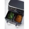 imageNinja DZ100 Foodi 4in1 8qt 2Basket Air Fryer with DualZone Technology Renewed DZ100 8qt BLACK