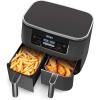 imageNinja DZ201BK Foodi 6in1 2Basket Air Fryer with DualZone Technology 8Quart Capacity Black Stainless Renewed