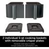imageNinja DZ401 Foodi 6in1 10qt 2Basket Air Fryer with DualZone Technology Grey Renewed AD350CO