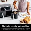 imageNinja DZ401 Foodi 6in1 10qt 2Basket Air Fryer with DualZone Technology Grey Renewed AD350CO