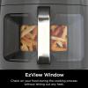 imageNinja EzView Air Fryer Max XL 55QT Capacity 7 functions Max Crisp Air Roast Bake Reheat Dehydrate and more up to 450F EzView Window Grey AF171C Canadian VersionAir Fryer