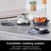 imageNinja FN090 Crispi 3in1 4QT Portable Cooking System with TempWare Container 1500W Recrisp Air Fry ampamp Max Crisp Easy Storage Crisper Plate Lid Cook Serve ampamp Store White Renewed