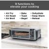 imageNinja Foodi 9in1 Digital Oven Air Fry Air Roast Broil Bake Bagel Toast Dehydrate Keep Warm and Reheat  Stainless Steel