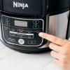 imageNinja Foodi Programmable 10in1 5Quart Pressure Cooker and Air Fryer  FD101 Stainless Steel RenewedStainless Steel