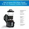 imageNinja Foodi Programmable 10in1 5Quart Pressure Cooker and Air Fryer  FD101 Stainless Steel RenewedStainless Steel