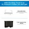 imageNinja Foodi Programmable 10in1 5Quart Pressure Cooker and Air Fryer  FD101 Stainless Steel RenewedStainless Steel