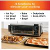 imageNinja Foodi SP101FT102CO Digital Fry Convection Oven Toaster Air Fryer FlipAway for Storage with XL Capacity and a Stainless Steel Finish RenewedSP101
