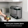 imageNinja Foodi SP101FT102CO Digital Fry Convection Oven Toaster Air Fryer FlipAway for Storage with XL Capacity and a Stainless Steel Finish RenewedSP101
