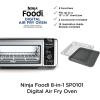 imageNinja Foodi SP101FT102CO Digital Fry Convection Oven Toaster Air Fryer FlipAway for Storage with XL Capacity and a Stainless Steel Finish RenewedSP101