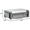 imageNinja Foodi SP101FT102CO Digital Fry Convection Oven Toaster Air Fryer FlipAway for Storage with XL Capacity and a Stainless Steel Finish RenewedSP101