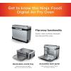 imageNinja Foodi SP101FT102CO Digital Fry Convection Oven Toaster Air Fryer FlipAway for Storage with XL Capacity and a Stainless Steel Finish RenewedSP101