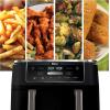 imageNinja RAD300CO Foodi 6in1 10qt XL 2Basket Air Fryer with DualZone Technology Black  Certified Refurbished