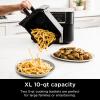 imageNinja RAD300CO Foodi 6in1 10qt XL 2Basket Air Fryer with DualZone Technology Black  Certified Refurbished