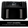 imageNinja RAD300CO Foodi 6in1 10qt XL 2Basket Air Fryer with DualZone Technology Black  Certified Refurbished