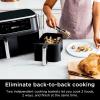 imageNinja RAD300CO Foodi 6in1 10qt XL 2Basket Air Fryer with DualZone Technology Black  Certified Refurbished