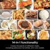 imageNinja RSFP701 14in1 Multicooker Oven ampamp Air Fryer 15Min Meals 3 Accessories Grey Renewed