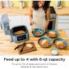 imageNinja SF300C Speedi Rapid Cooker ampamp Air Fryer 6Quart Capacity 10in1 Functions to Bake Roast Sear Saut Slow Cook Souse Vide ampamp More 15Minute Speedi Meals All In One Pot Sea Salt Grey Renewed