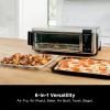 imageNinja SP080 Foodi Digital Air Fry Countertop Oven with 6in1 Functionality Flip Up ampamp Away Capability for Storage Space with Air Fry Basket Wire Rack Sheet Pan ampamp Crumb Tray Silver Renewed