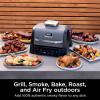 imageNinja Woodfire Outdoor Grill ampamp Smoker 6in1 Functionality Grill Smoke Bake Roast Air Fry Broil Authentic Woodfire Flavors Electric Heat OG3216in1 Grill  Smoker
