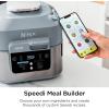 imageRapid Cooker Air Fryer 6qt Capacity 10in1 Functionality Meal Maker Sea Salt Gray Grey Stainless Steel