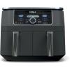 imageNinja AD150 Foodi 8 Quart 6in1 DualZone 2Basket Air Fryer with 2 Independent Frying Baskets Match Cook ampamp Smart Finish to Roast Broil Dehydrate ampamp More for Quick Easy Meals Black Renewed