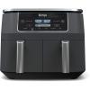 imageNinja DZ201BK Foodi 6in1 2Basket Air Fryer with DualZone Technology 8Quart Capacity Black Stainless Renewed