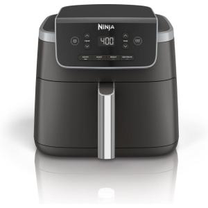 imageNinja Air Fryer Pro 4in1 Capacity 5 m2 47 Litres Outdoor Roast BBQ Heating Drainage BBQ Air Crisp Technology Nonstick Basket and Crispy Griddle Grey