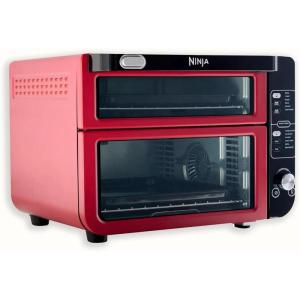 imageNinja DCT401 12in1 Double Oven with FlexDoor FlavorSeal ampamp Smart Finish Rapid Top Convection and Air Fry Bottom Bake Roast Toast Air Fry Pizza and More Stainless Steel RenewedCinnamon