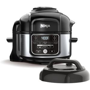 imageNinja Foodi Programmable 10in1 5Quart Pressure Cooker and Air Fryer  FD101 Stainless Steel RenewedStainless Steel