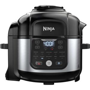 imageNinja OS301FD305CO Foodi 10in1 Pressure Cooker and Air Fryer with Nesting Broil Rack 65Quart Capacity and a Stainless Finish Renewed