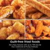 imageNinja Air Fryer Pro XL 6in1 with 65 QT Capacity Max Crisp Air Fry Air Roast Bake Reheat Dehydrate Max Crisp Technology with 450F Nonstick Basket ampamp Crisper Plate Grey AF181 Renewed