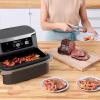imageNinja Foodi 11 Quart 7in1 MegaZone XL FlexBasket Air Fryer Basket Divider for Full Meals Air Fry Roast Grey Renewed