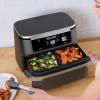 imageNinja Foodi 11 Quart 7in1 MegaZone XL FlexBasket Air Fryer Basket Divider for Full Meals Air Fry Roast Grey Renewed