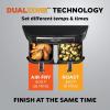 imageNinja Foodi DZ090C 5in1 6qt 2Basket Air Fryer with DualZone Technology Black