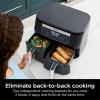 imageNinja Foodi DZ090C 5in1 6qt 2Basket Air Fryer with DualZone Technology Black