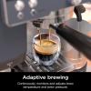 imageNinja Luxe Caf Pro Series Espresso Machine Drip Coffee Cold Brew Hot Water Integrated Tamper Builtin Grinder HandsFree Frother for Cappuccinos Lattes Americanos Dairy or NonDairy ES701Cyberspace