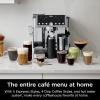 imageNinja Luxe Caf Pro Series Espresso Machine Drip Coffee Cold Brew Hot Water Integrated Tamper Builtin Grinder HandsFree Frother for Cappuccinos Lattes Americanos Dairy or NonDairy ES701Stainless Steel
